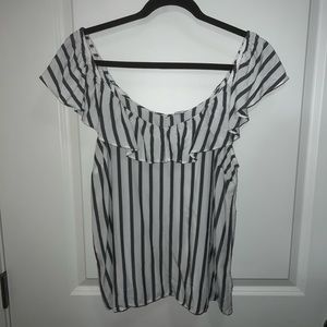 Old Navy striped off the shoulder top